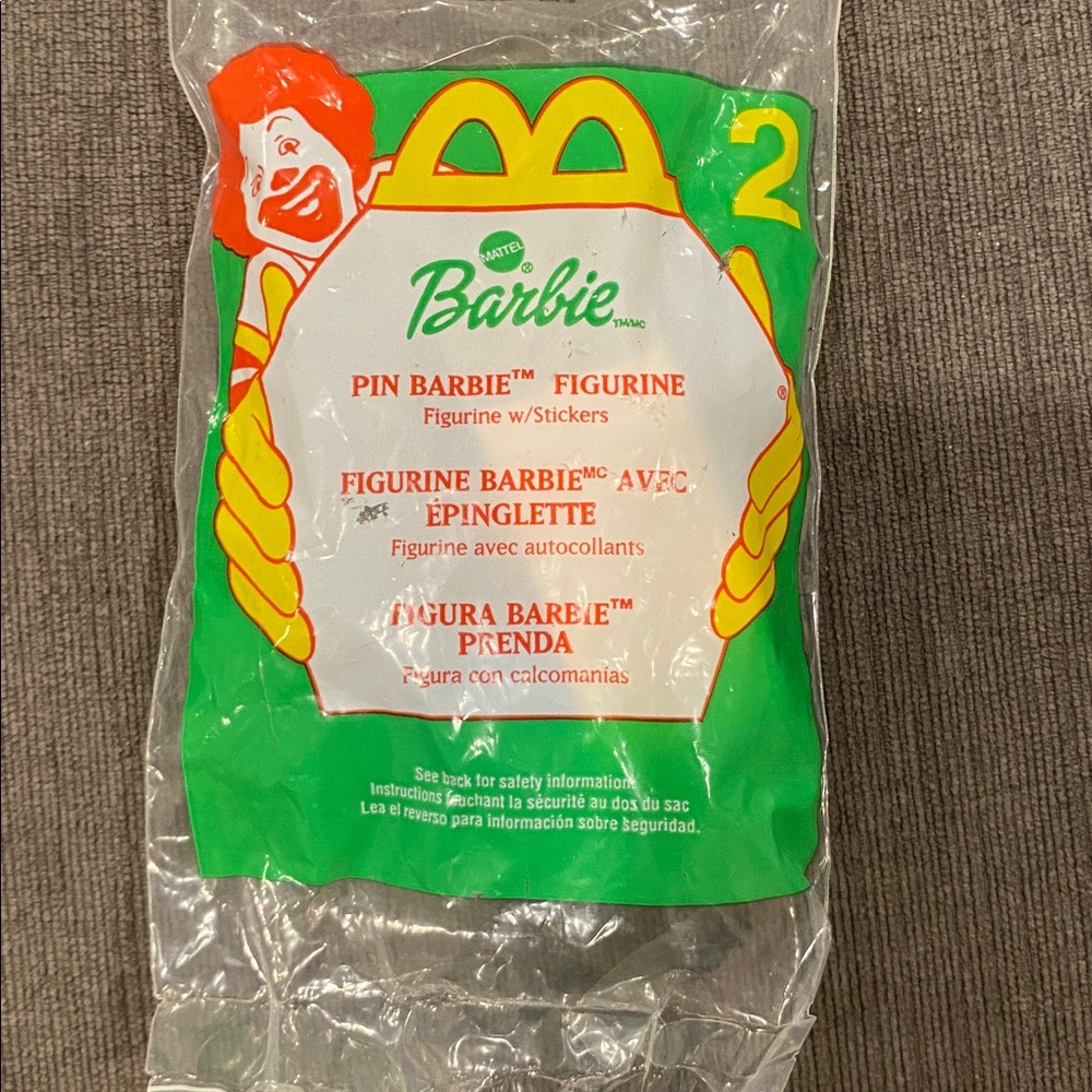 2000 Barbie McDonald’s Happy Meal Toy - Pin Barbie vintage toys girls kids dolls
